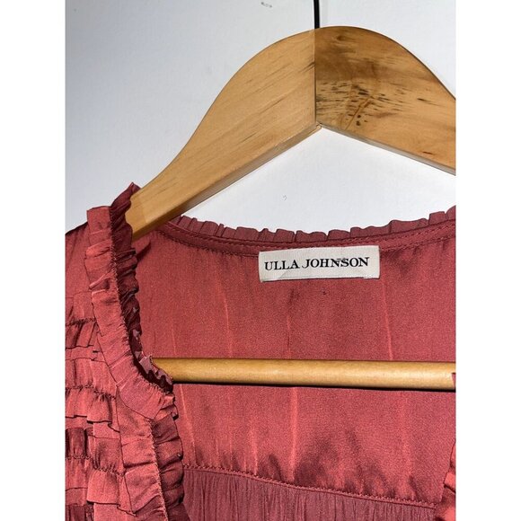 Ulla Johnson Rose Tiered Ruffle Midi Dress size 4 Womens Retails ($658) - Picture 7 of 11